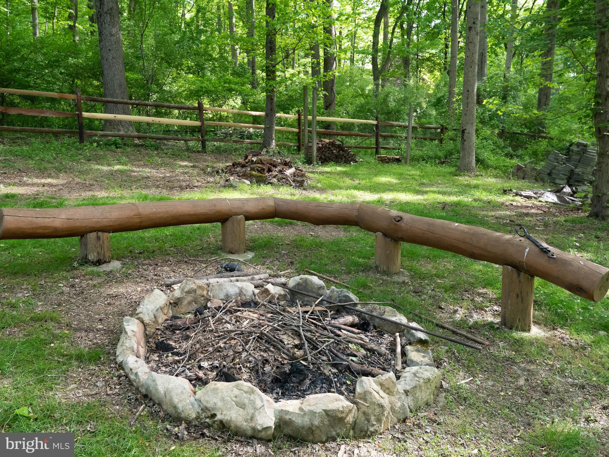 1354 Skelp Level Road Downingtown, PA 19335 - Photo 47 of 76 Fire Pit in Back Yard
