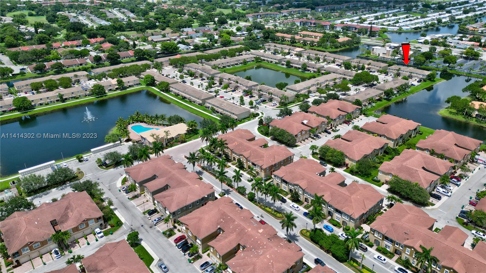 5894 Abbey Road Tamarac, FL 33321 - Photo 36 of 48 an aerial view of residential houses with outdoor space
