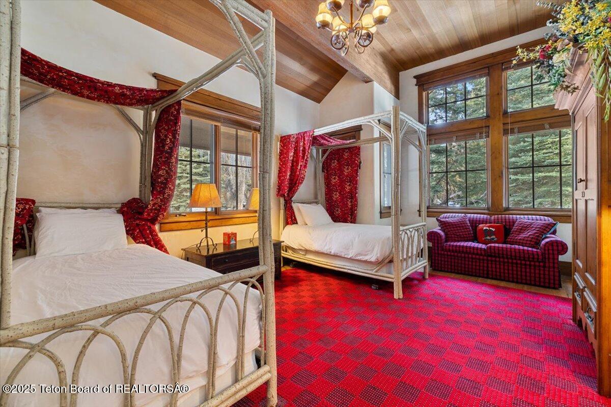 6355-6335 Red Tail Road Jackson, WY 83001 - Photo 59 of 73 Woods House - Guest Bedroom