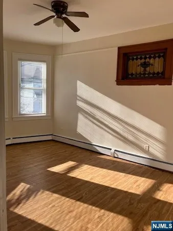 a view of a ceiling fan