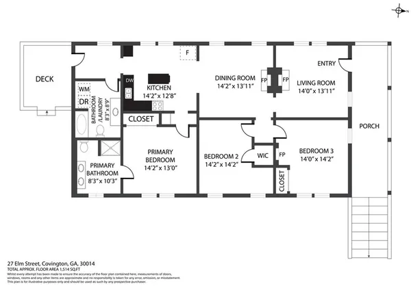 $1,800 | 27 Elm Street, Covington, GA 30014
