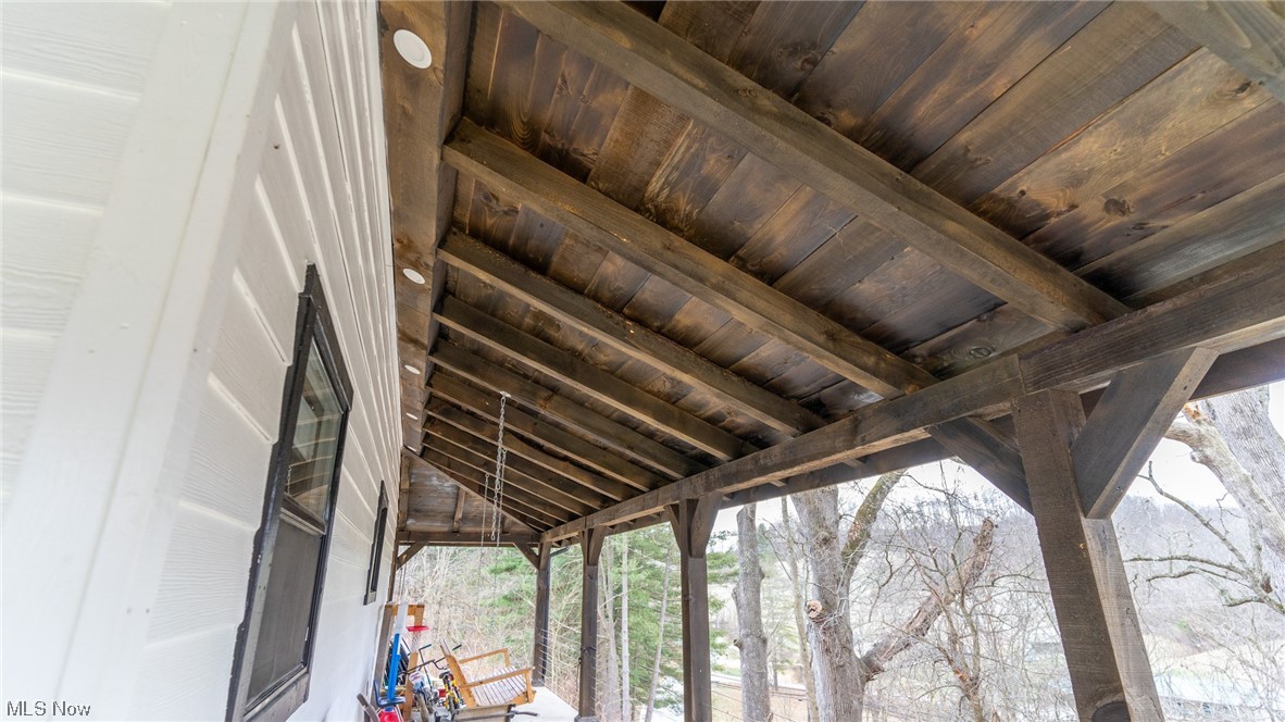 13962 Nickel Plate Road Logan, OH 43138 - Photo 38 of 46 Details with beam ceiling and wood ceiling
