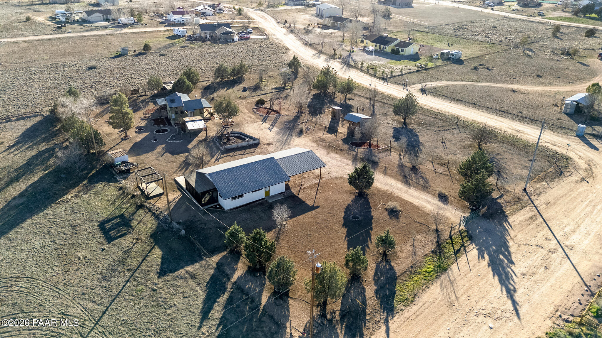 685 West Iris Road Paulden, AZ 86334 - Photo 33 of 33 an aerial view of residential houses with outdoor space