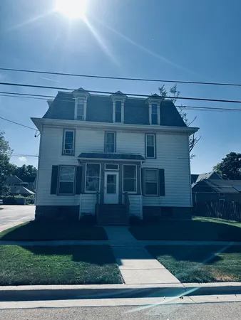 a front view of a house