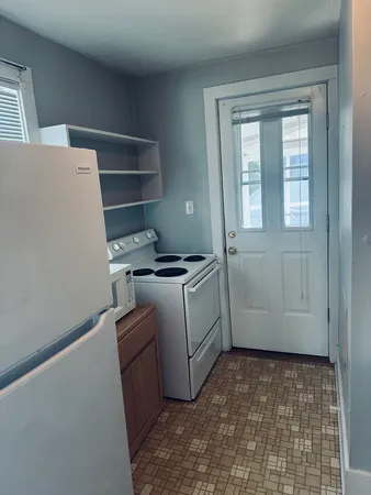 a room with a washer and dryer