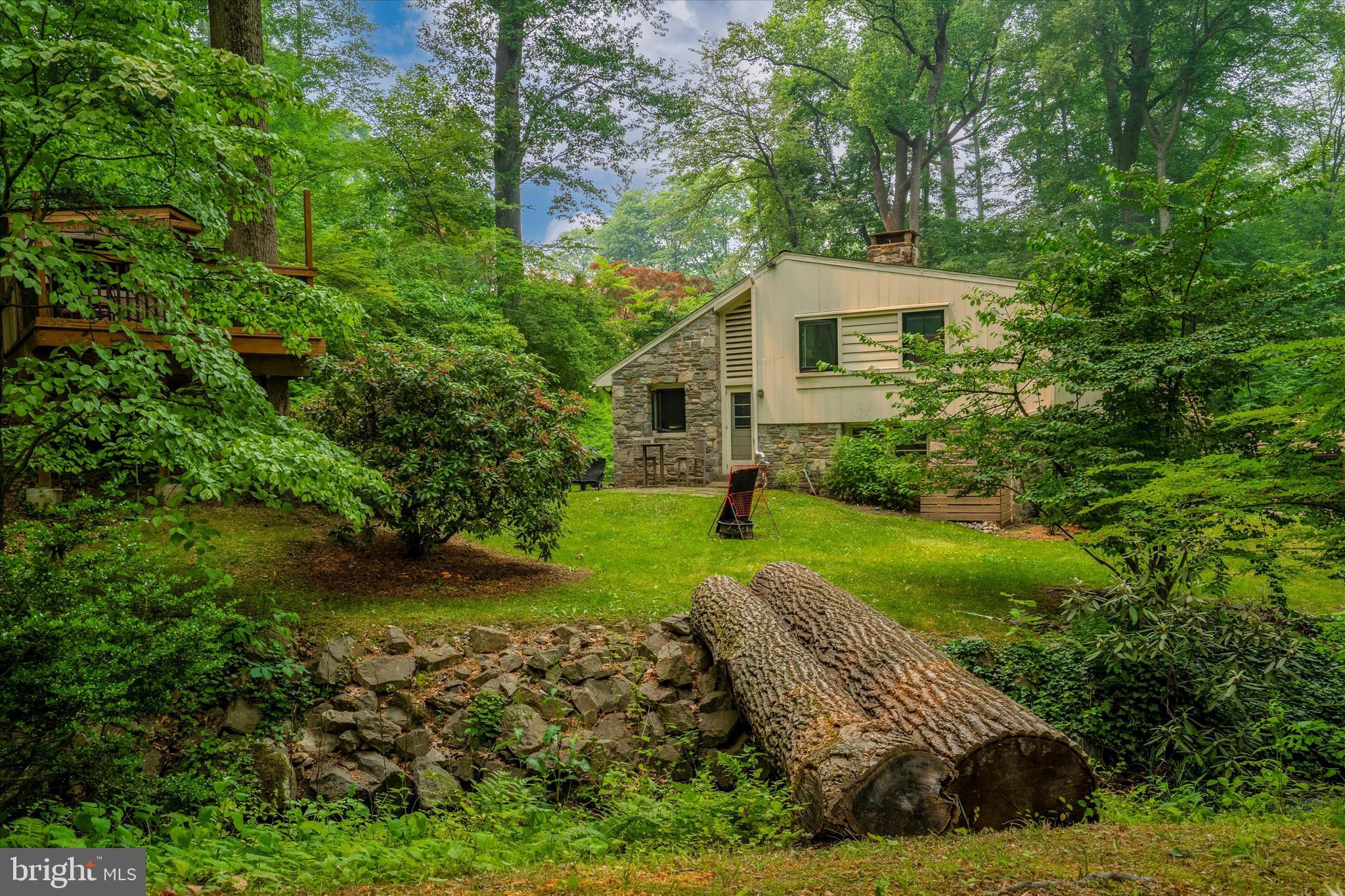 982 Dale Road Jenkintown, PA 19046 - Photo 3 of 36 Who doesn't want your own log bridge over a stream