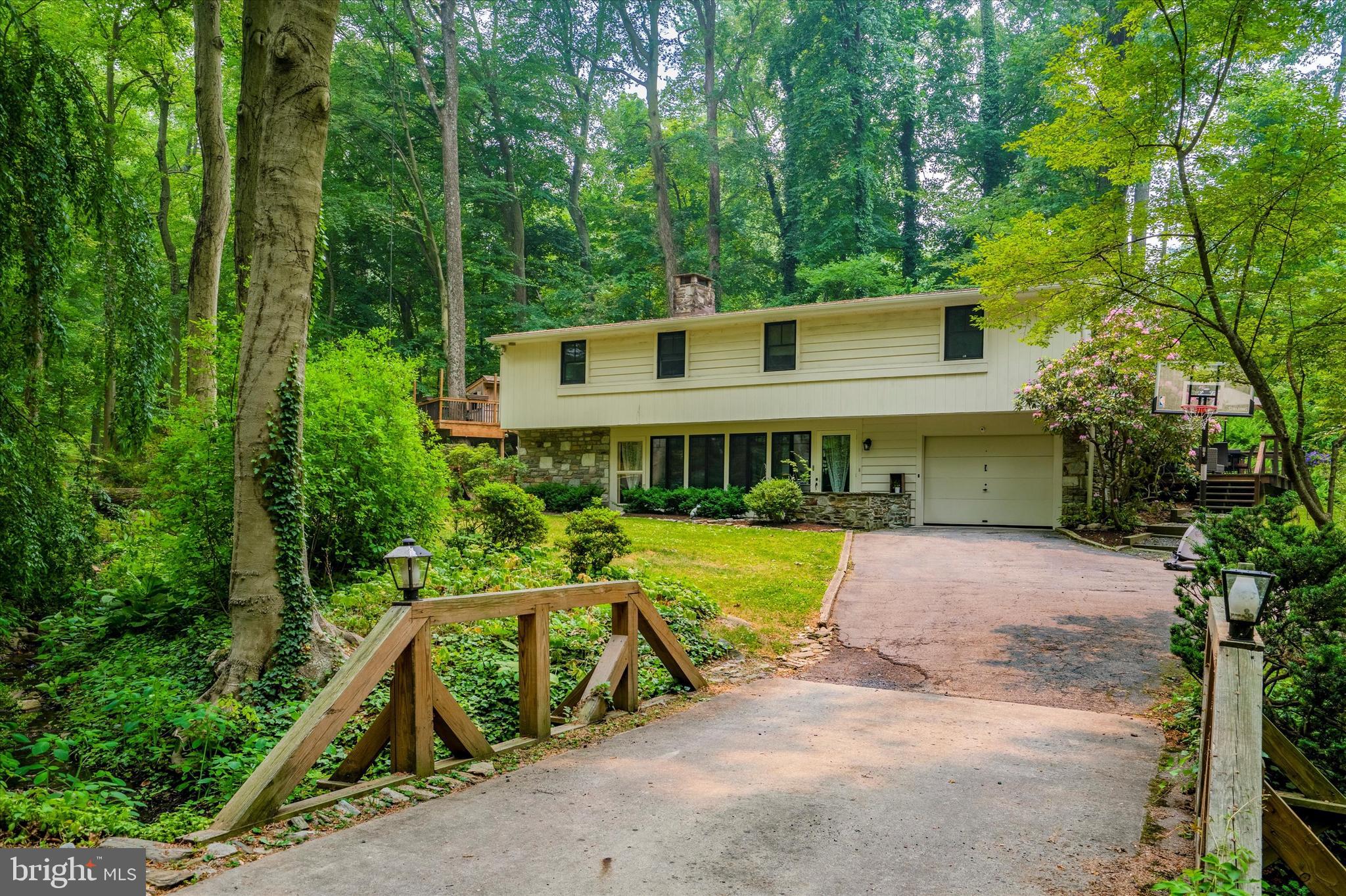 982 Dale Road Jenkintown, PA 19046 - Photo 6 of 36 Exterior Front AND your own Bridge!