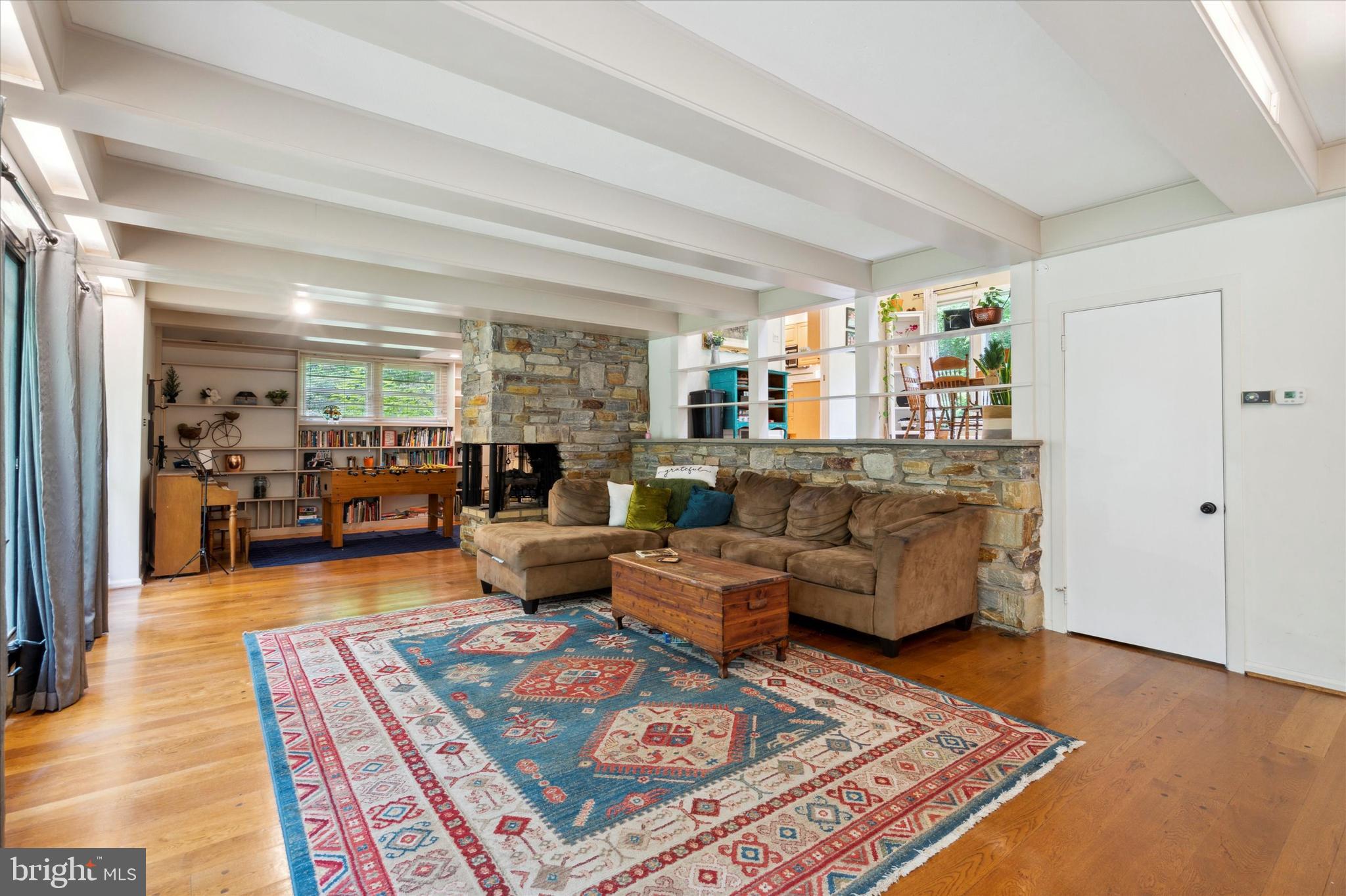 982 Dale Road Jenkintown, PA 19046 - Photo 9 of 36 Sun filled Living Room with a stunning view.