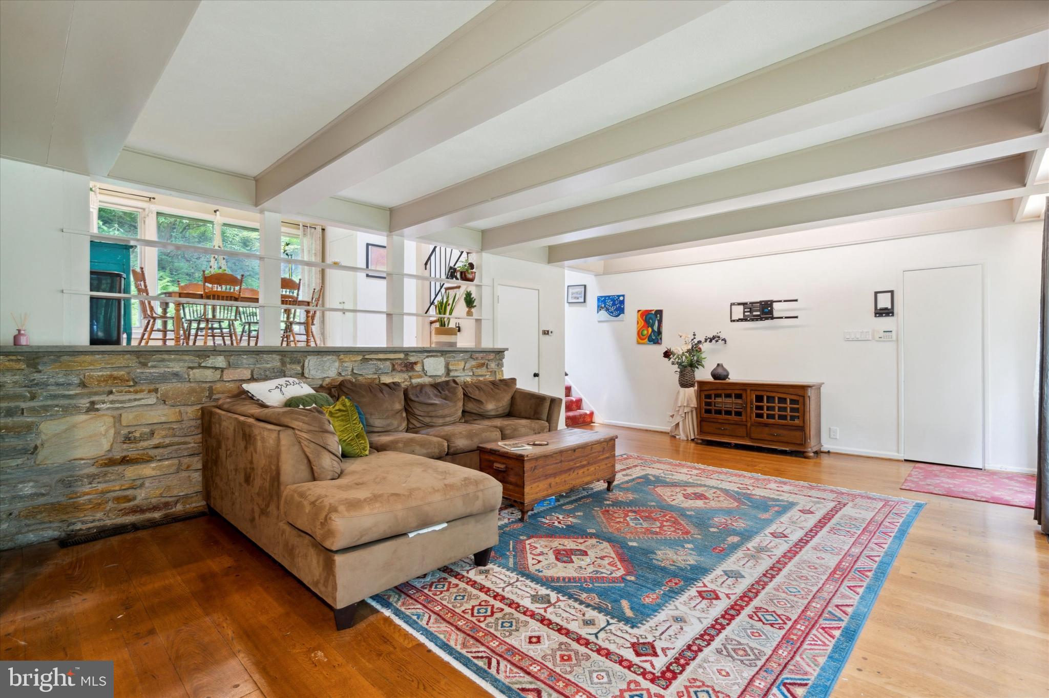 982 Dale Road Jenkintown, PA 19046 - Photo 10 of 36 Sun filled Living Room with a stunning view.