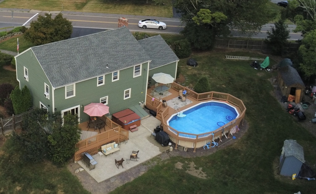 164 Hancock Street Abington, MA 02351 - Photo 35 of 42 an aerial view of a house with outdoor space
