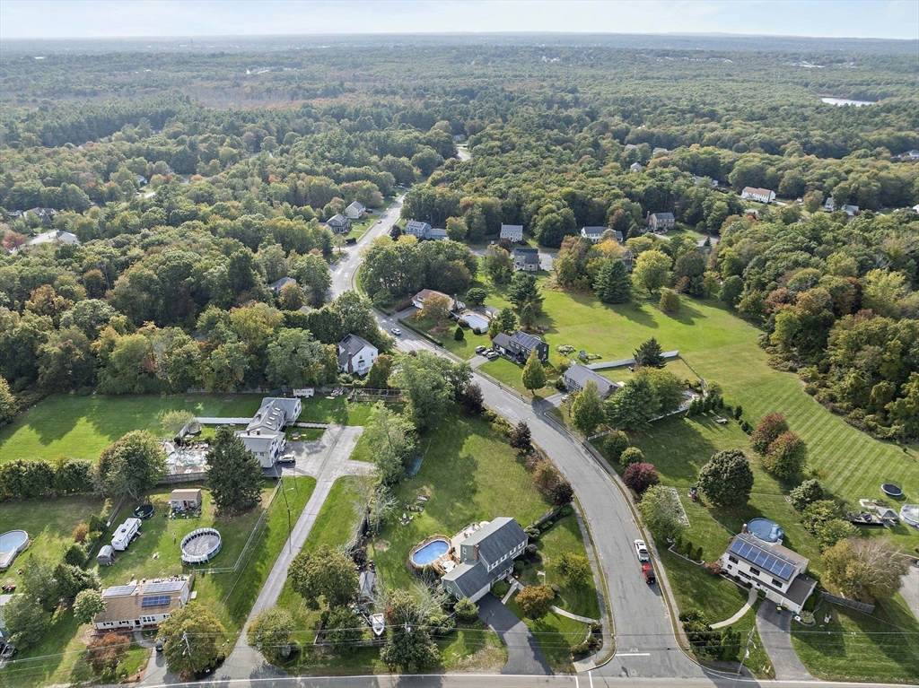 164 Hancock Street Abington, MA 02351 - Photo 39 of 42 an aerial view of a residential houses with outdoor space and trees