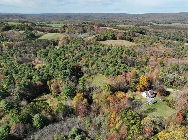 an aerial view of multiple house