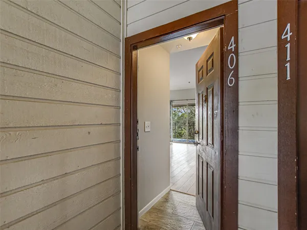 a view of front door