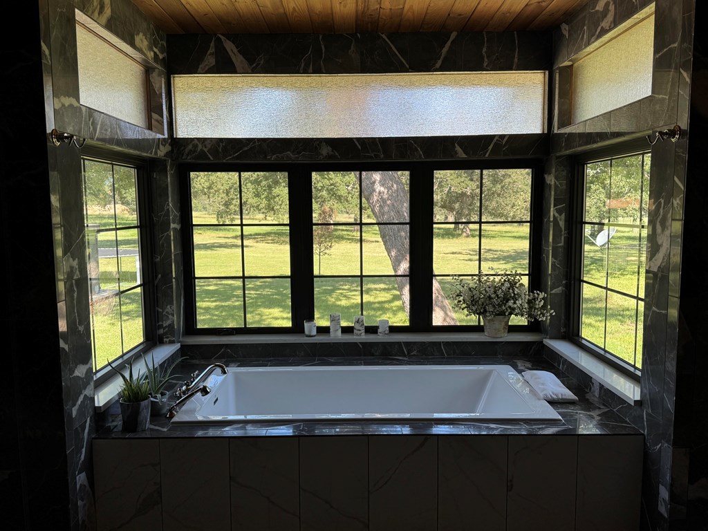 772 Luckenbach Road Fredericksburg, TX 78624 - Photo 34 of 87 a view of bathroom with tub and windows