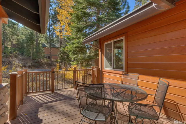 a view of a chairs on the roof deck