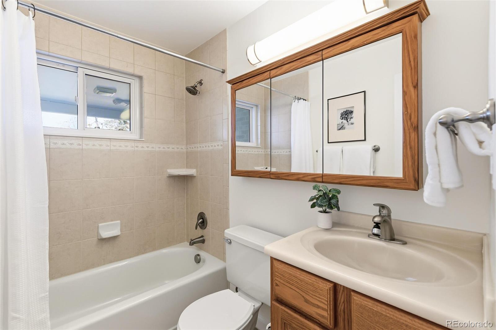 4535 Zephyr Street Wheat Ridge, CO 80033 - Photo 26 of 35 a bathroom with a sink and a mirror