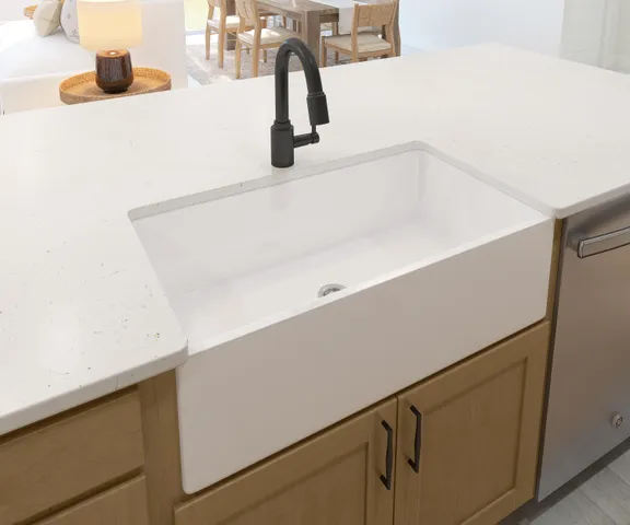 a close view of sink