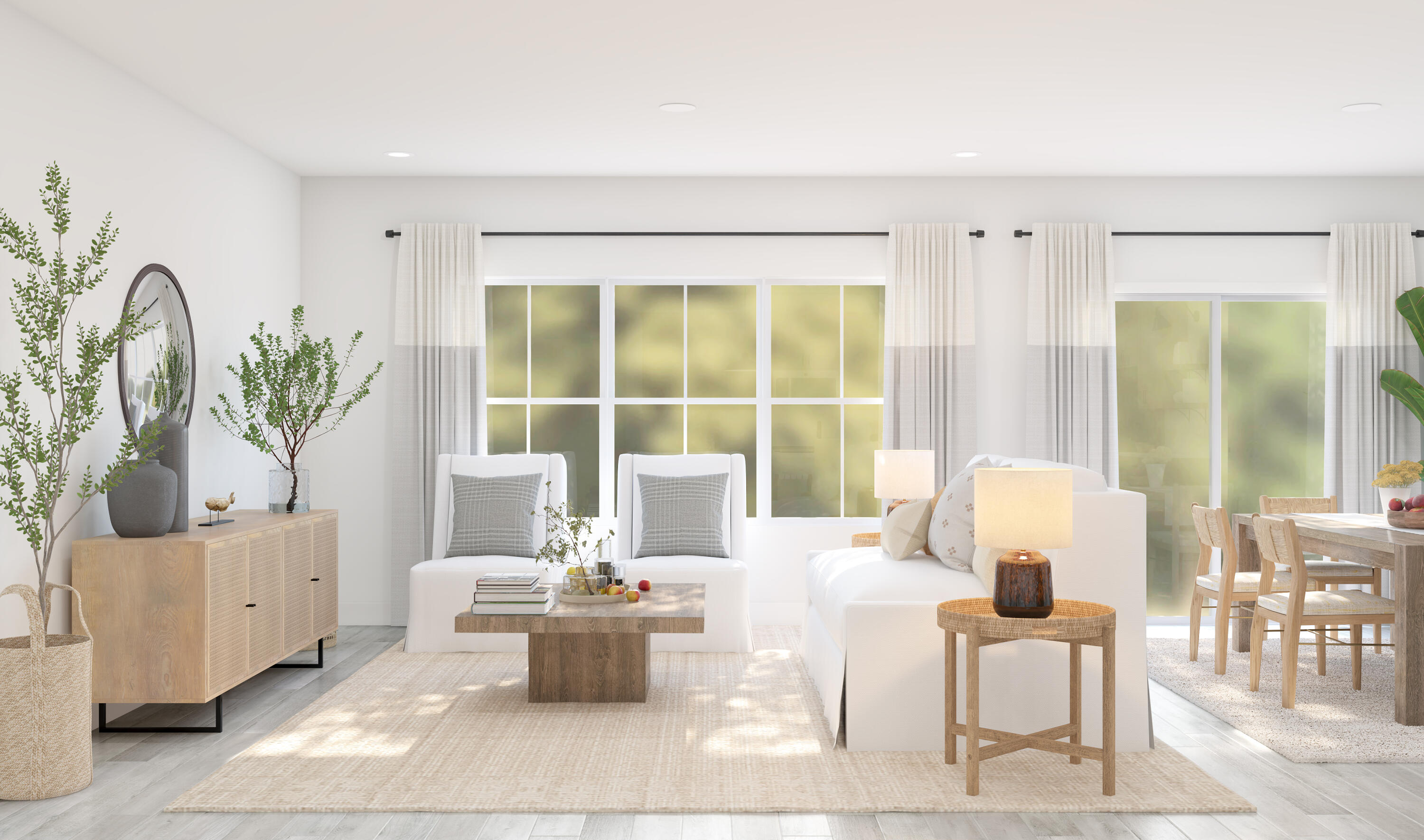 2481 Southwest Angus Avenue, Unit 61 Port St. Lucie, FL 34953 - Photo 7 of 21 a living room with furniture and a potted plant