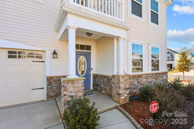 a front view of a house