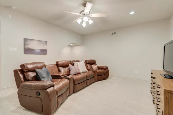 a view of a livingroom with furniture and a couch