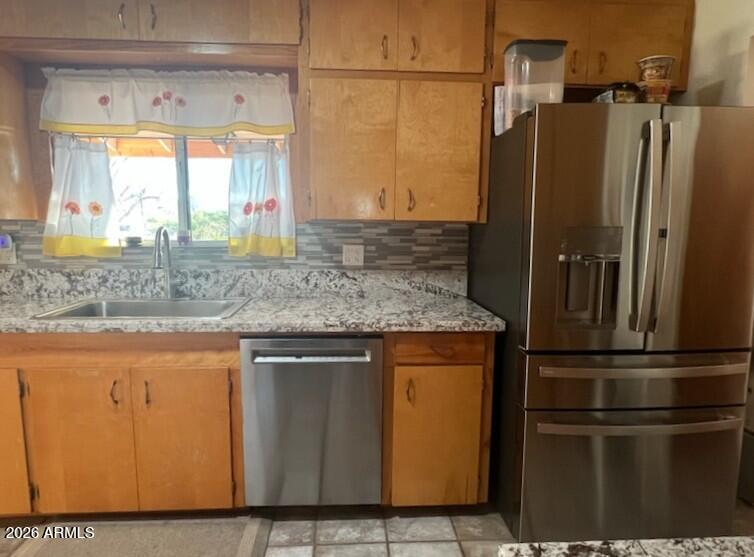 6830 North Frontier Road McNeal, AZ 85617 - Photo 24 of 51 a kitchen with stainless steel appliances granite countertop a refrigerator and a counter space