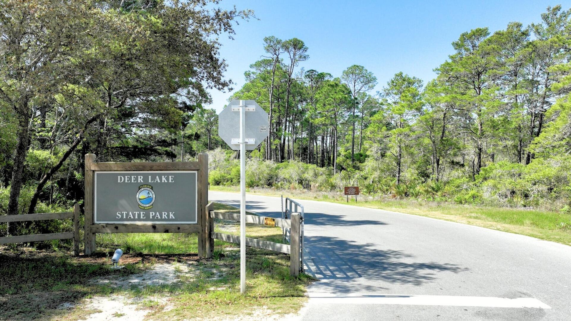 53 East E Pine, Unit A Inlet Beach, FL 32461 - Photo 58 of 59 a view of a sign board with a park