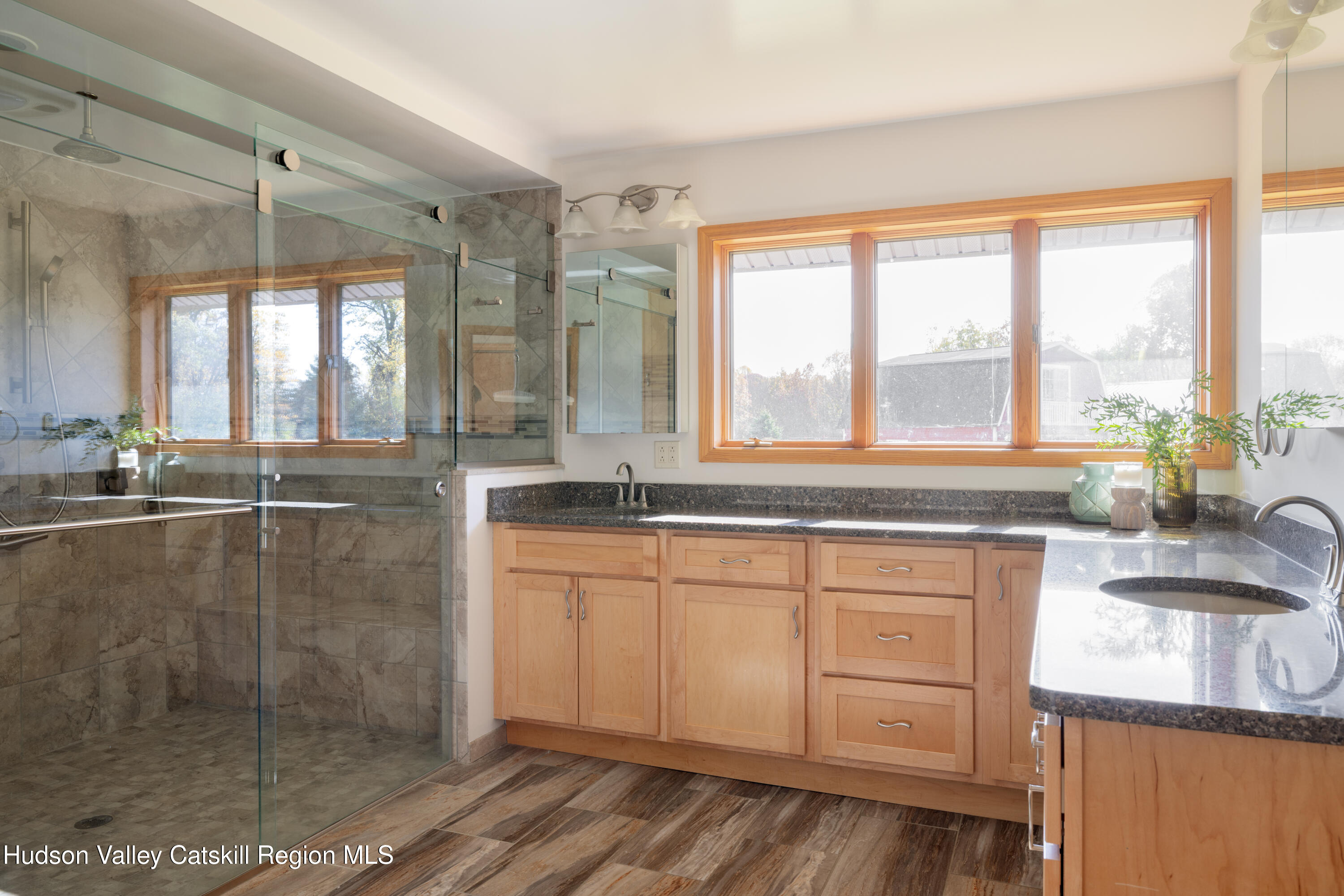 370 Forest Road Wallkill, NY 12589 - Photo 15 of 33 a view of a kitchen with granite countertop a sink and a window