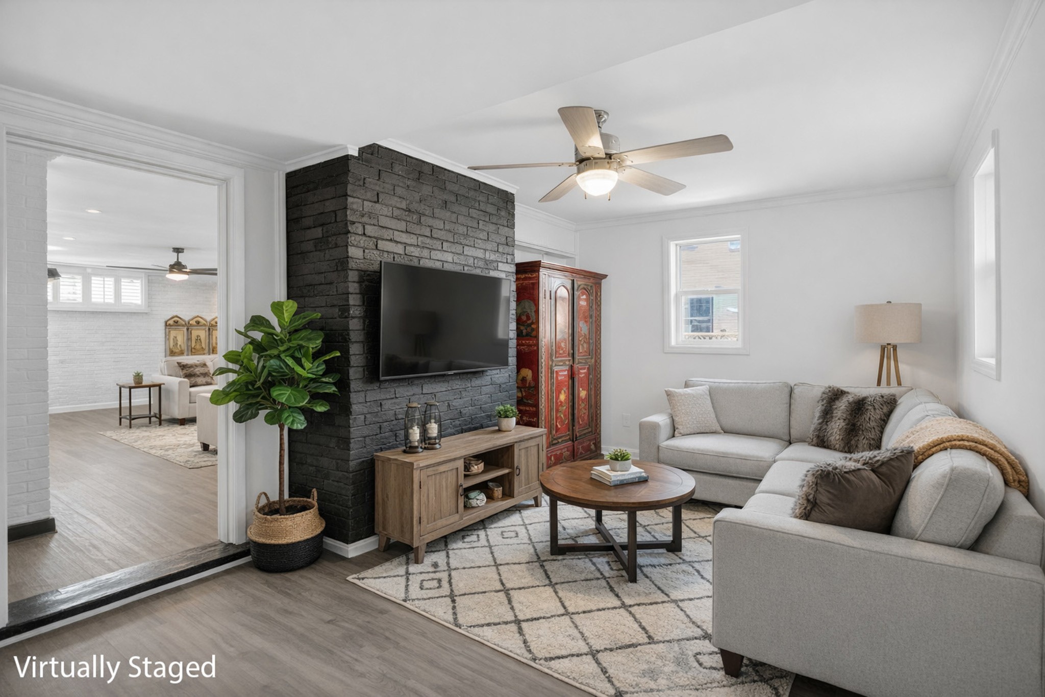 758 Moormans Arm Road Nashville, TN 37207 - Photo 24 of 35 a living room with furniture and a flat screen tv