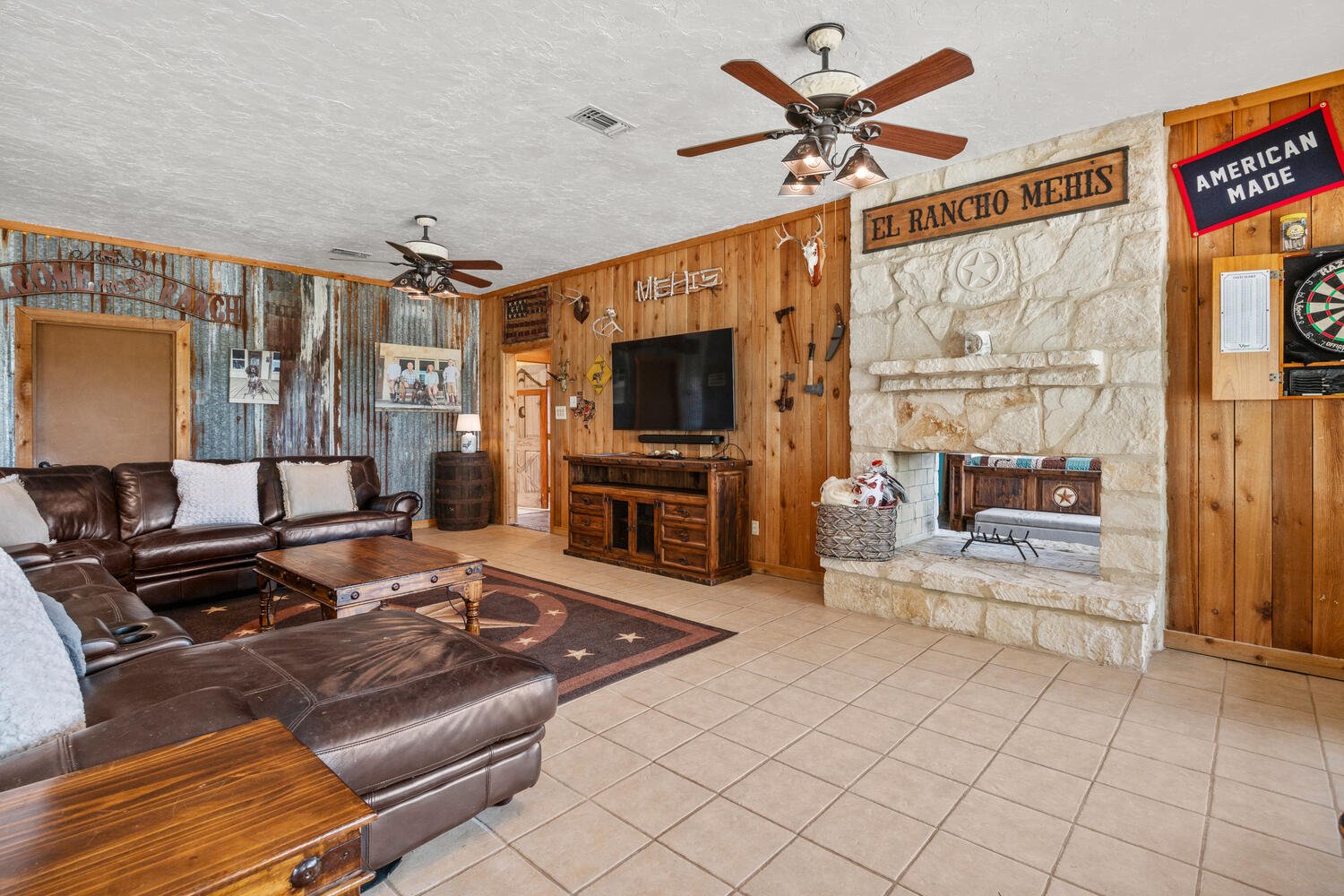 Yes, a larger TV would fit on that wall. But with everything to do out here, who needs it!?