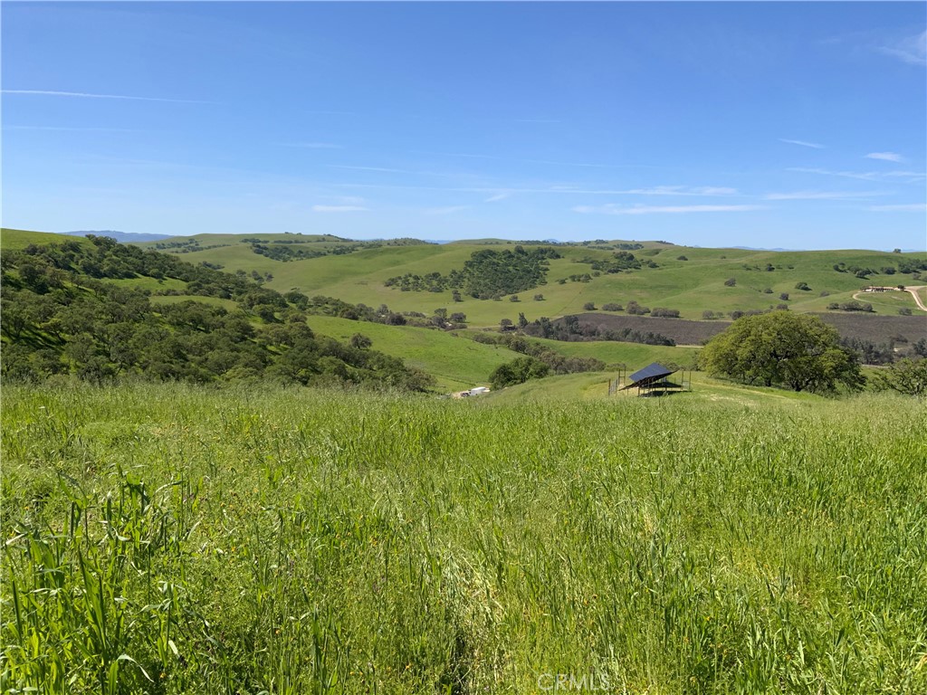77599 Lowes Canyon Road San Miguel, CA 93451 - Photo 14 of 66 a view of a lush green outdoor space with a swimming pool and valleys in the background