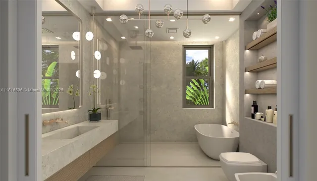 a bathroom with a toilet a sink and bathtub