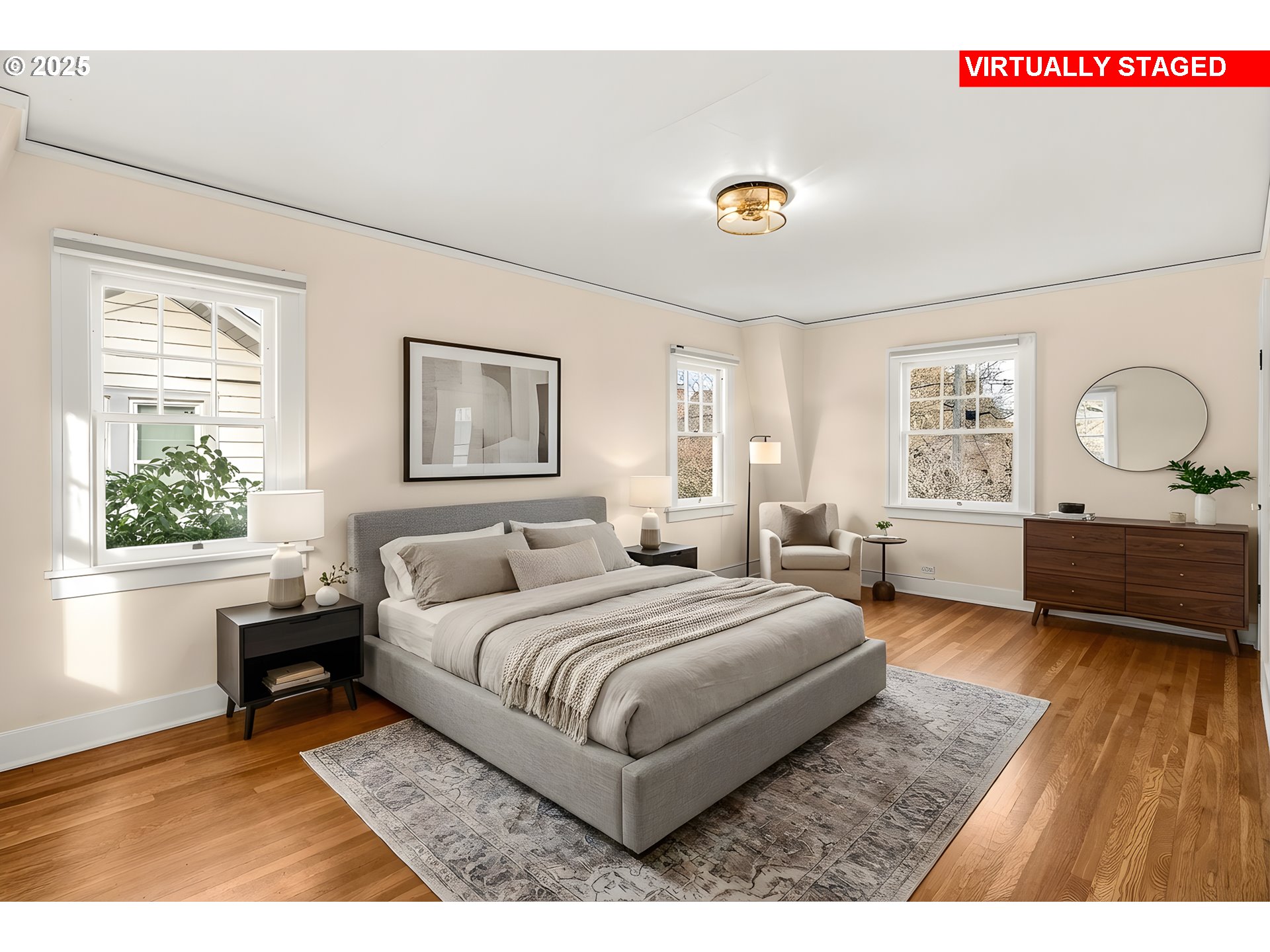 1825 Northeast 53rd Avenue Portland, OR 97213 - Photo 21 of 41 a bedroom with a large bed and a window