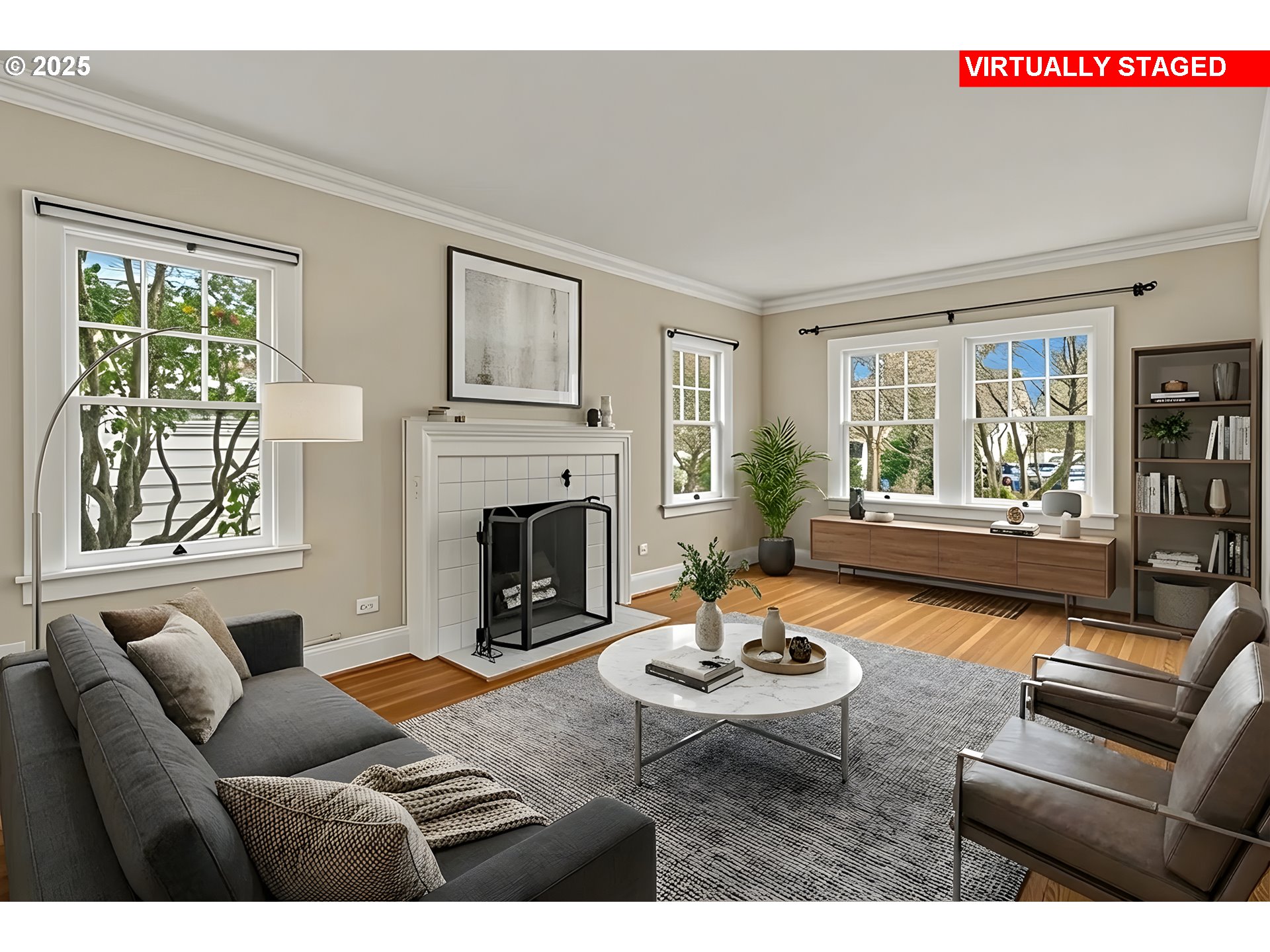 1825 Northeast 53rd Avenue Portland, OR 97213 - Photo 4 of 41 a living room with furniture fireplace and a large window