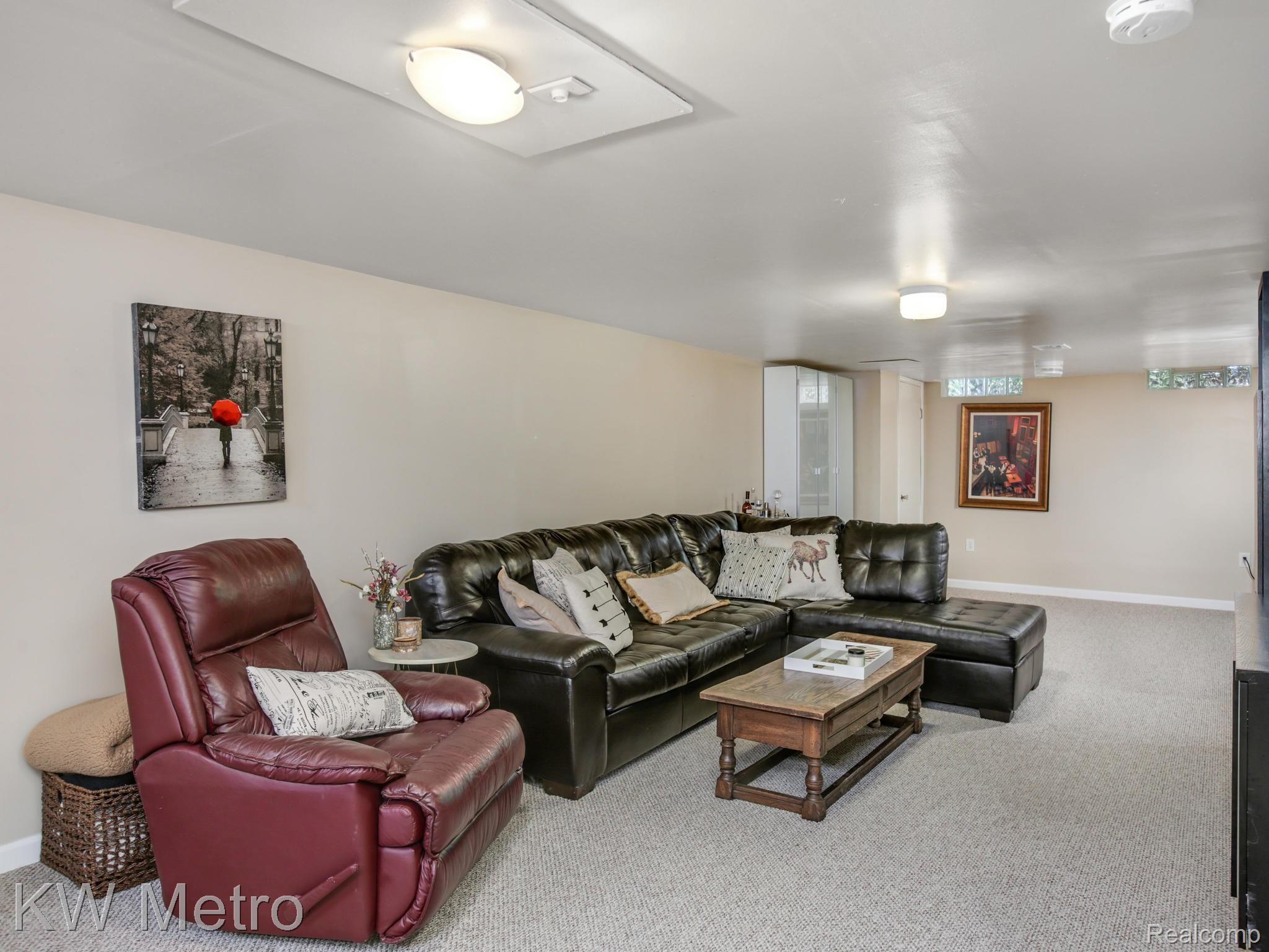 481 Sheldon Road Plymouth, MI 48170 - Photo 19 of 24 Finished Basement Rec Room