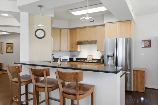 a view of a terrace with sitting area