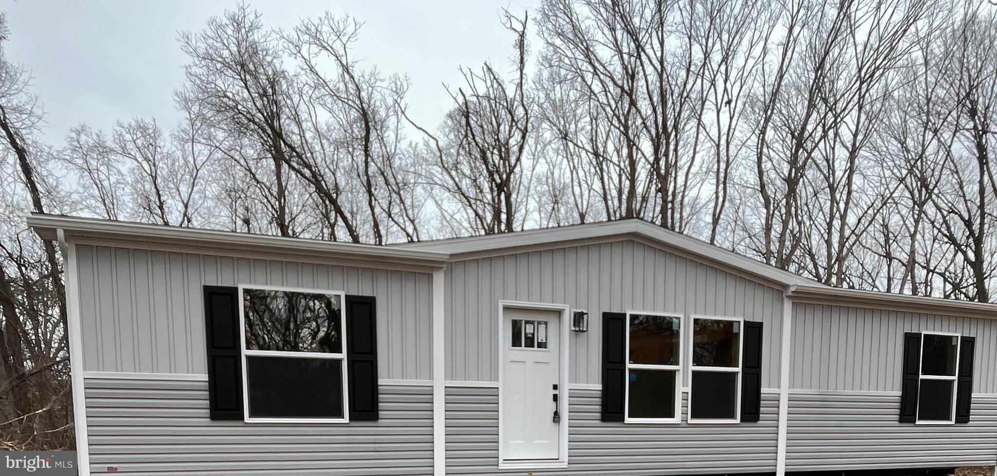 a front view of a house with windows