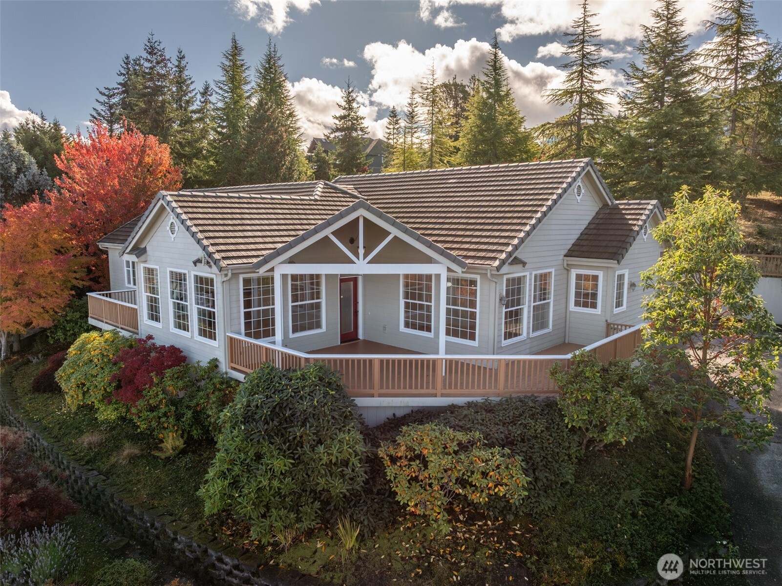 113 Quails Roost Road Sequim, WA 98382 - Photo 13 of 40 a aerial view of a house with yard and green space