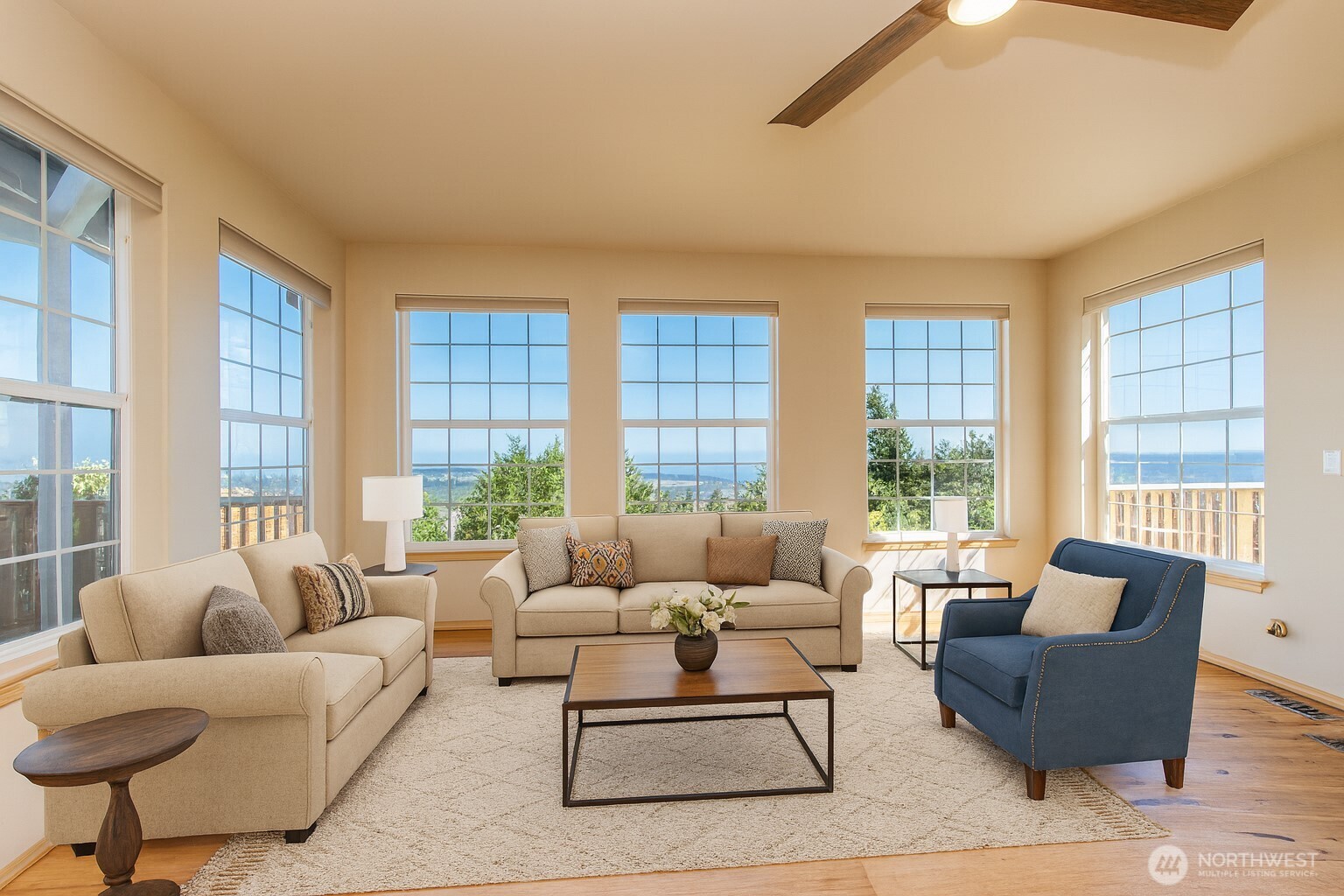 113 Quails Roost Road Sequim, WA 98382 - Photo 16 of 40 a living room with furniture and windows