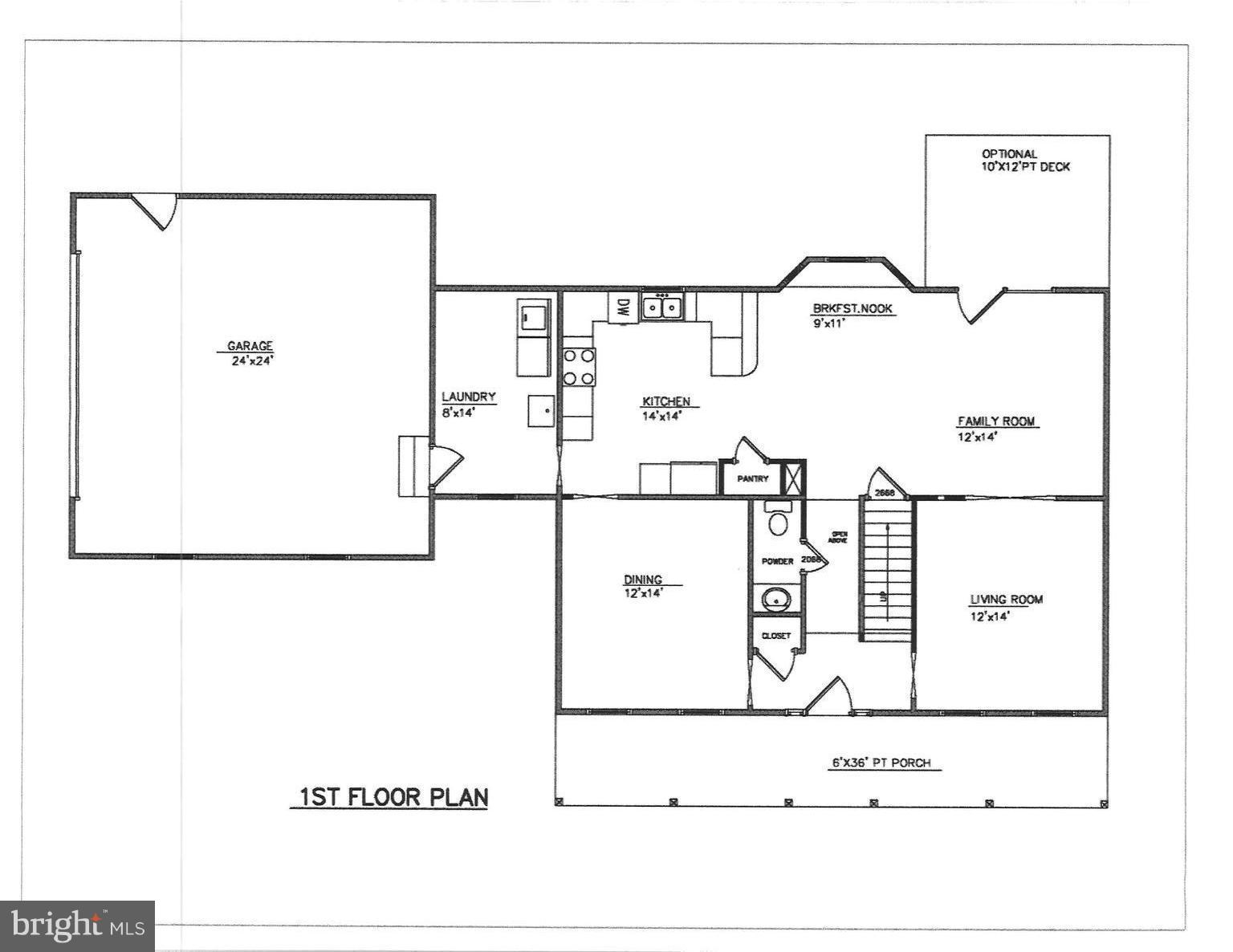 8541 Timothy Lane Rixeyville, VA 22737 - Photo 2 of 3 1st Floor Plan