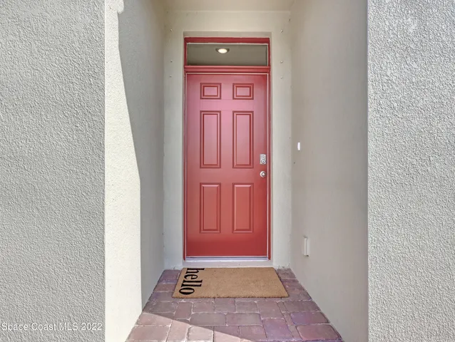 a view of front door