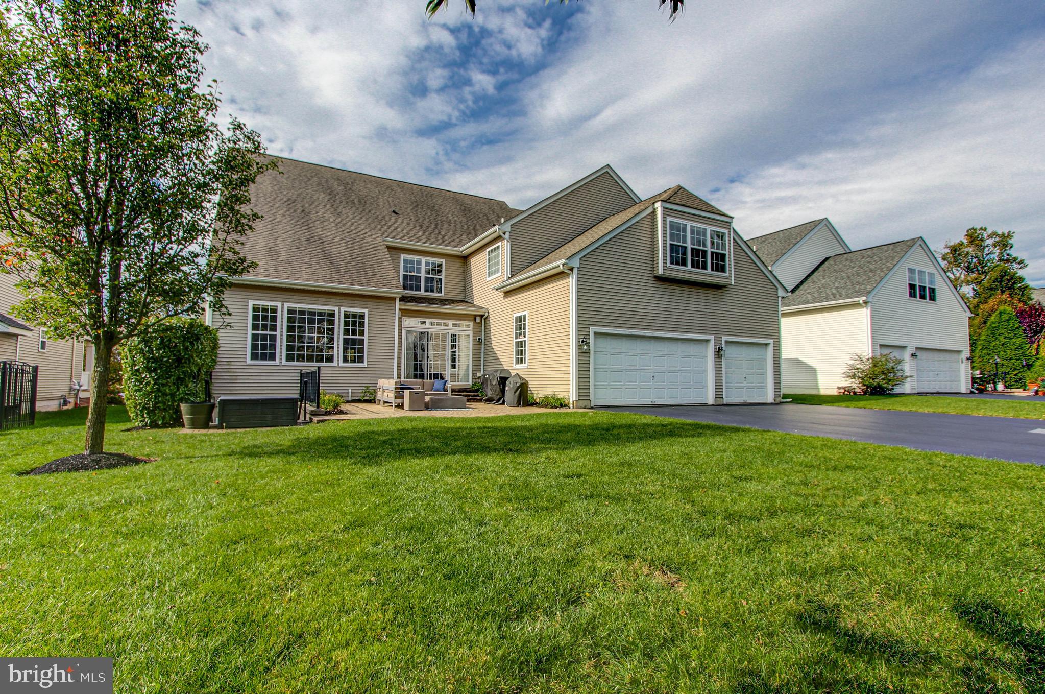 2196 Glenridge Road Furlong, PA 18925 - Photo 42 of 42 Backyard with Rear Entry 3 Car Garage