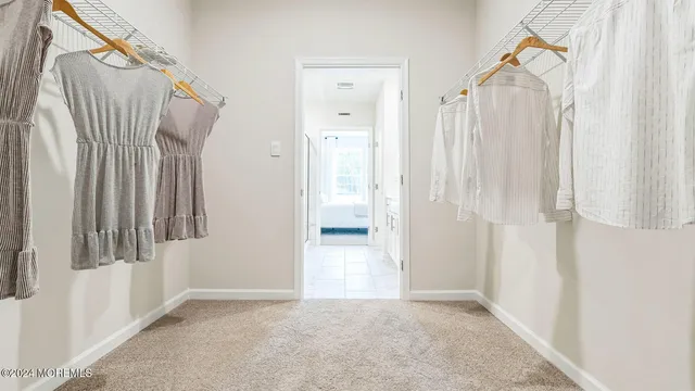 a view of a walk in closet