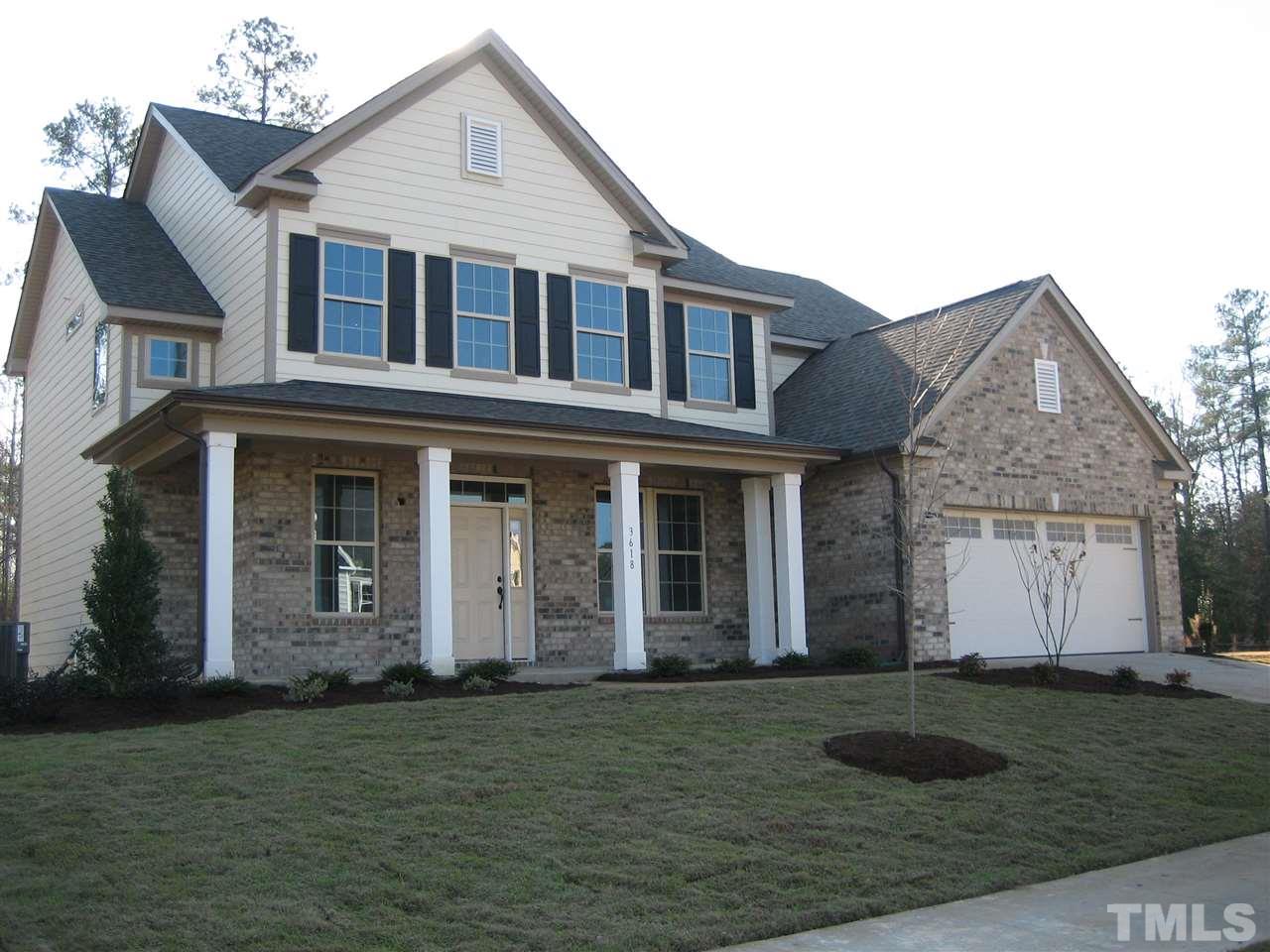 3618 Greenville Loop Road Wake Forest, NC 27587 - Photo 1 of 25 Beautiful front with Porch and partial brick!