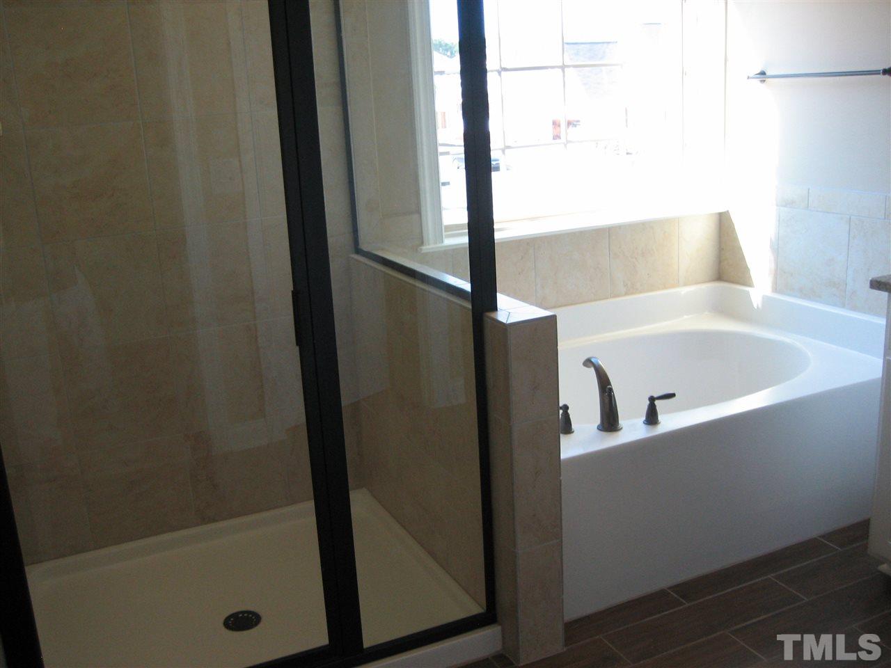 3618 Greenville Loop Road Wake Forest, NC 27587 - Photo 13 of 25 Deluxe Master Bath - separate Garden tub/Tile shower.