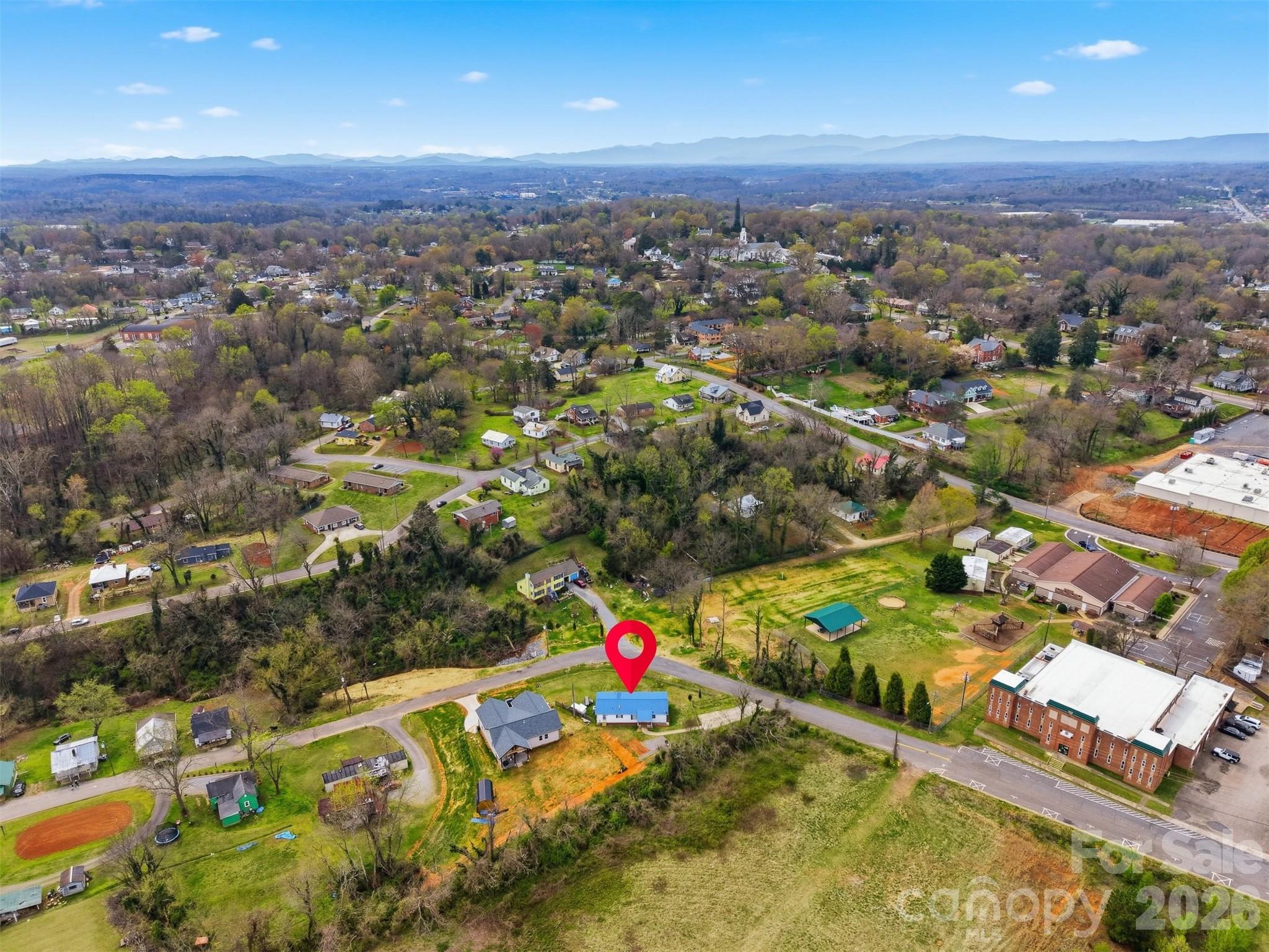 315 West McDowell Street Morganton, NC 28655 - Photo 47 of 48 an aerial view of residential houses with outdoor space