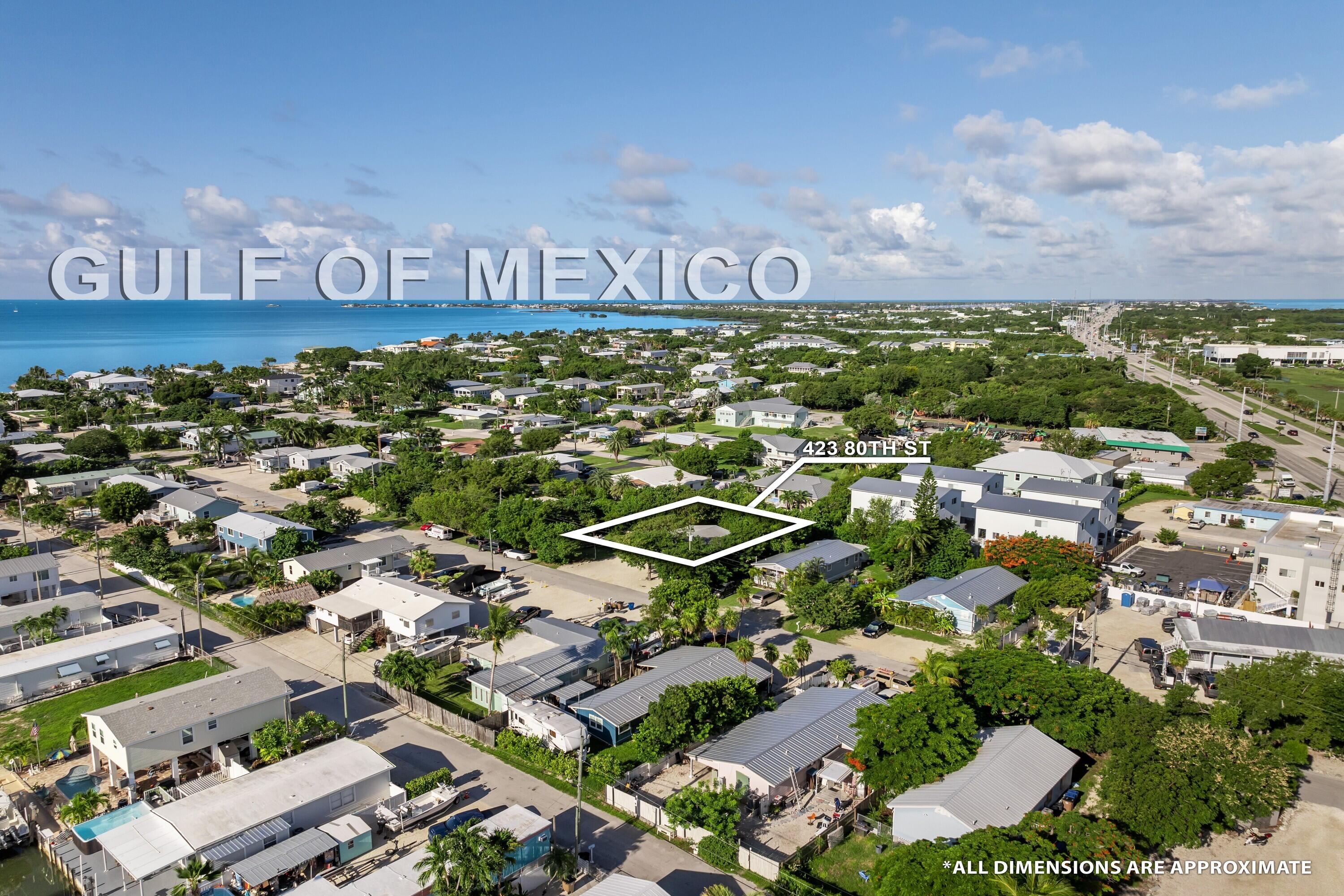 423 80th Street Marathon, FL 33050 - Photo 39 of 39 an aerial view of residential houses with outdoor space and street view