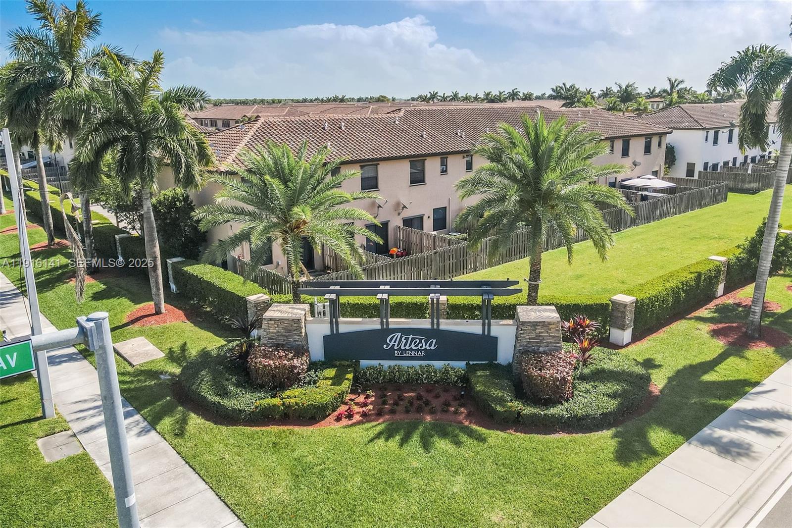 a view of swimming pool with a yard