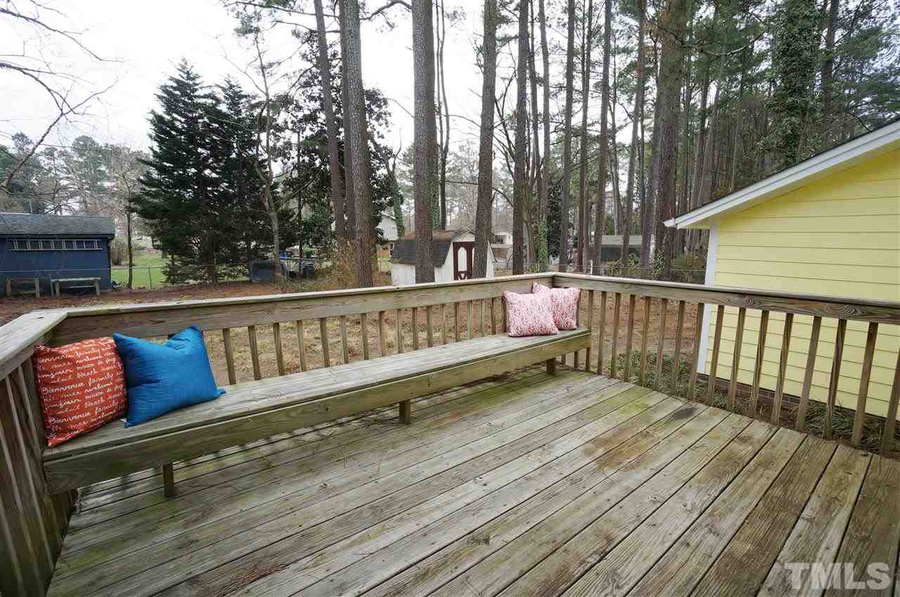 3413 Gemini Drive Raleigh, NC 27604 - Photo 14 of 16 a view of wooden deck