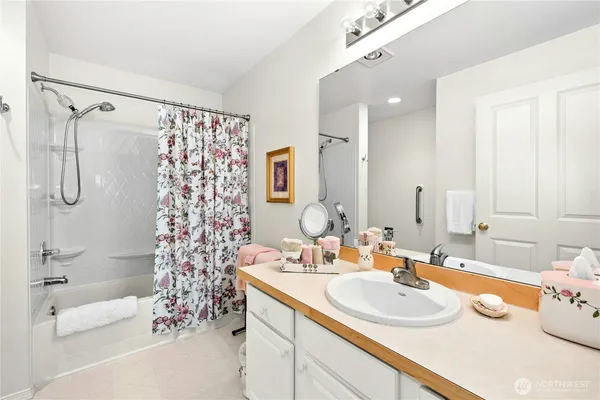 a view of balcony with furniture