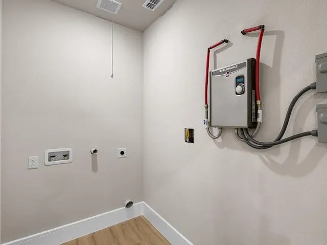 a close view of closet